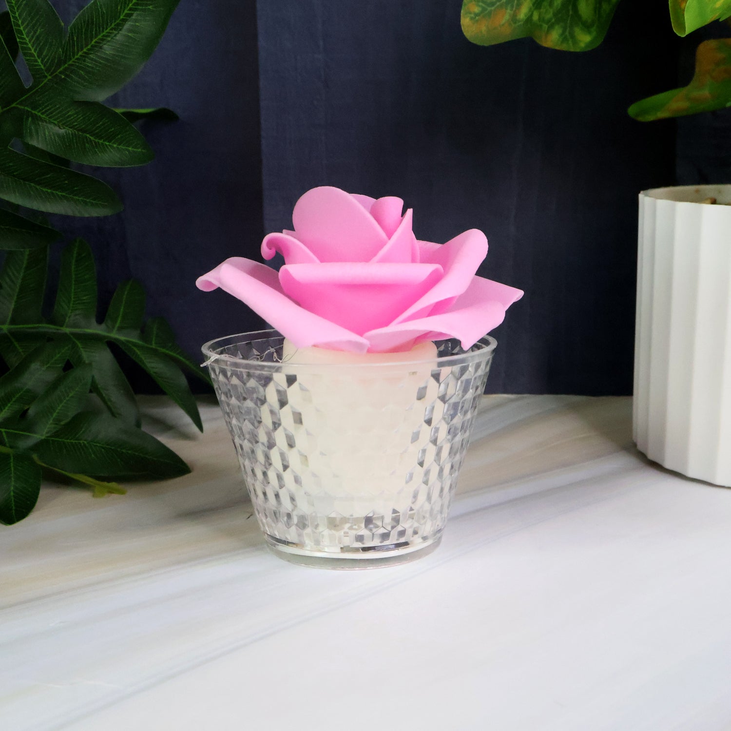 Rose Shaped Decorative Flameless LED Candles (12 Pc) Rose Shaped Decorative Flameless LED Candles (12 Pc)